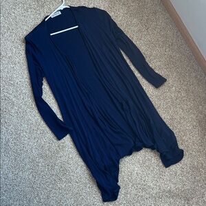 Kettlewell Long Navy Open Front Cardigan